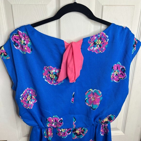 Lily Pulitzer Royce Blue of Corsage Auburn Dress Floral Small - Picture 7 of 10